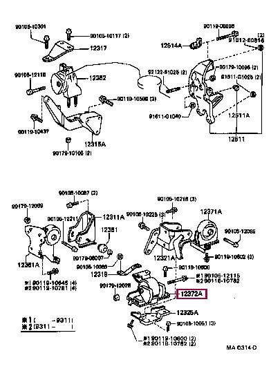 1237274281 Toyota Engine mount