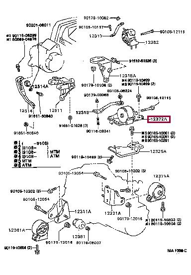 1237274360 Toyota Engine mount