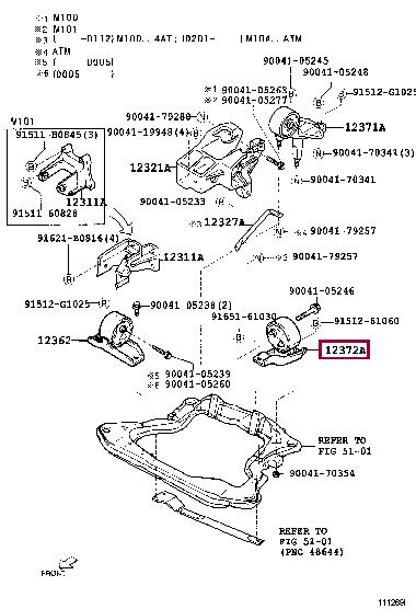 1237397401 Toyota Engine mount