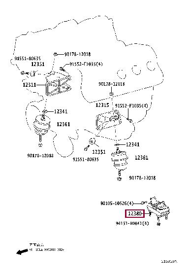 1238038020 Toyota Engine mount