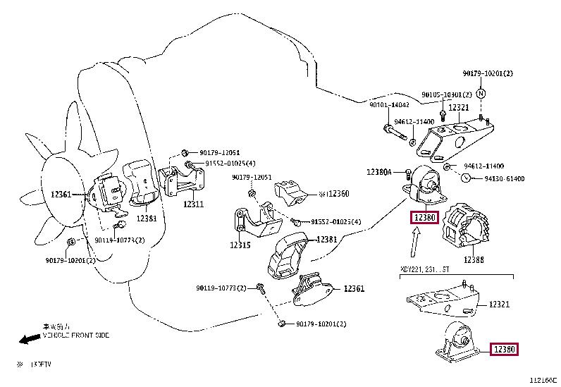 1238054071 Toyota Engine mount