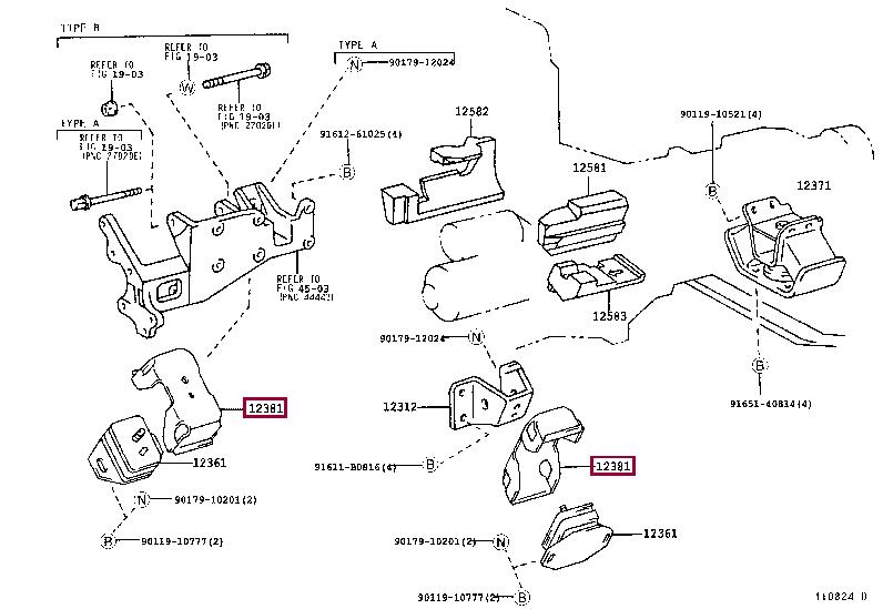 1238154060 Toyota Engine mount