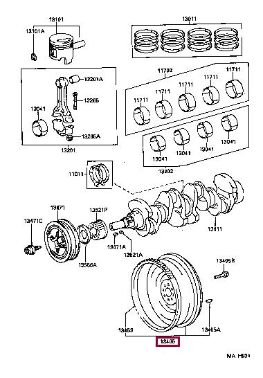 1340554070 Toyota Flywheel