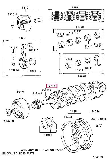 1341175900 Toyota Crankshaft