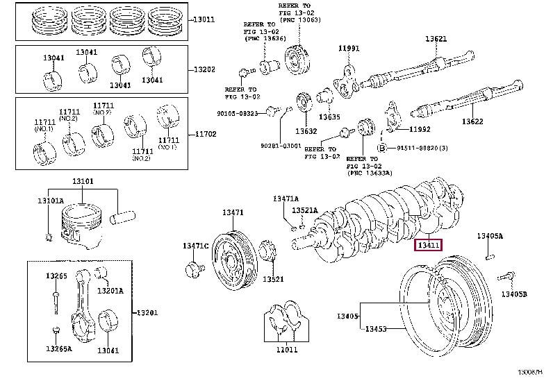1341175901 Toyota Crankshaft