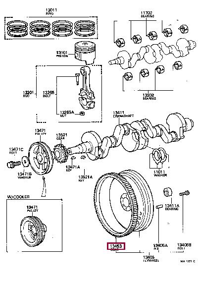 1345320010 Toyota GEAR-RING