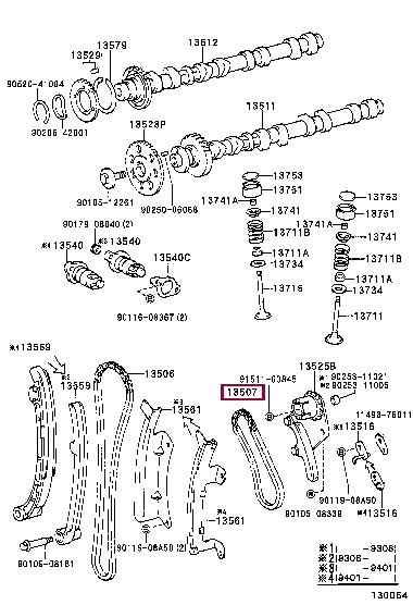Toyota 13507-76010 Timing chain 1350776010