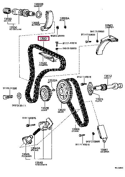 1350788210 Toyota Timing chain