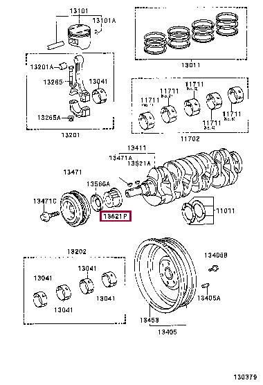 1352188360 Toyota Crankshaft pulley