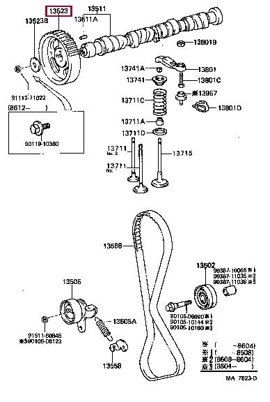 1352310030 Toyota Pulley crankshaft