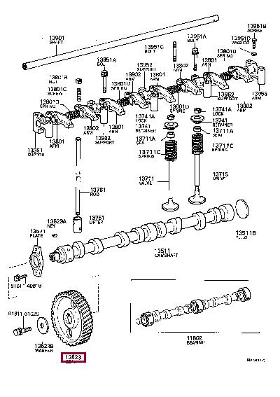 1352356030 Toyota Pulley crankshaft