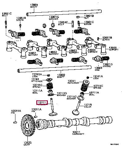 1371138010 Toyota Intake valve