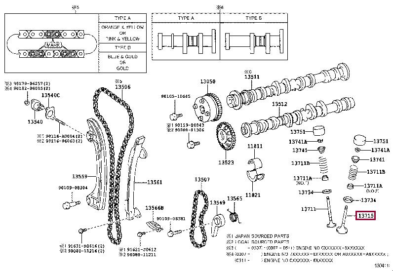 137150H010 Toyota Exhaust valve