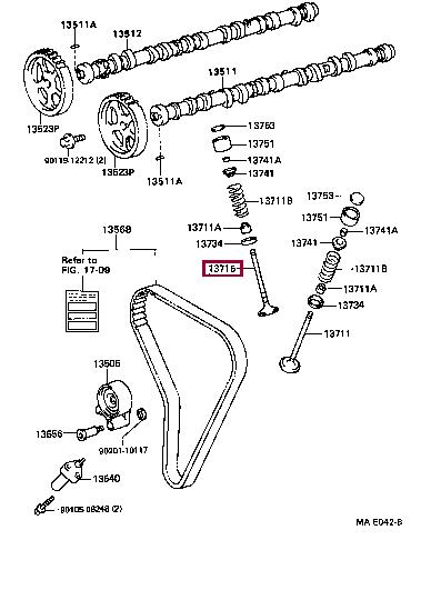 1371588400 Toyota Exhaust valve