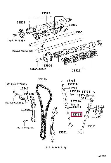 1371588602 Toyota Exhaust valve