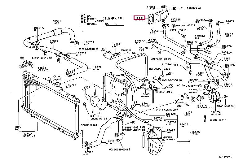 1634116020 Toyota Profiled gasket