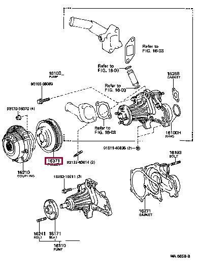 1637116021 Toyota Pulley crankshaft
