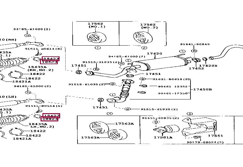 1842350010 Toyota Gasket