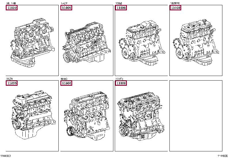 1900017840 Toyota Block assy-cylinder