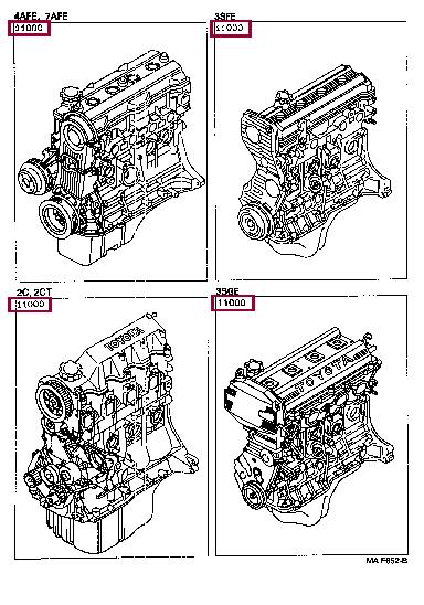 190001A150 Toyota Block assy-cylinder