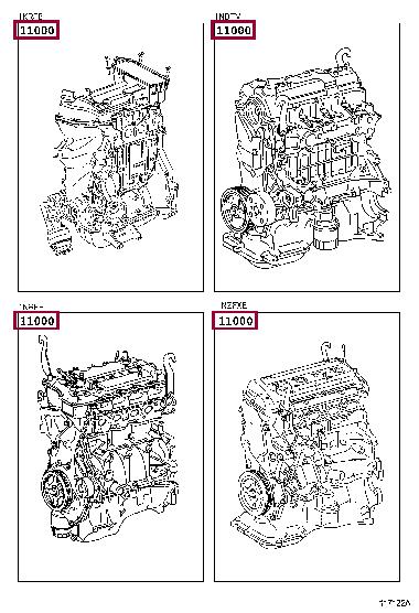 1900021D01 Toyota Block assy-cylinder