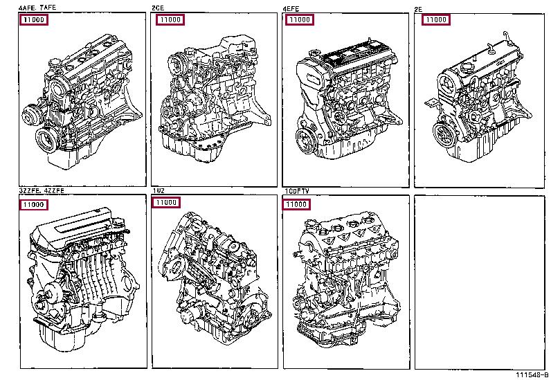 1900022120 Toyota Block assy-cylinder