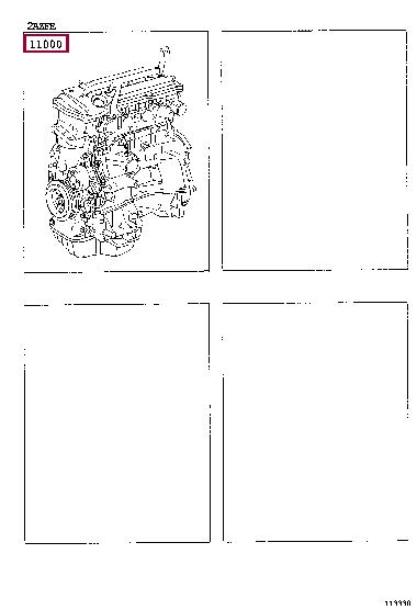 1900028A60 Toyota Block assy-cylinder
