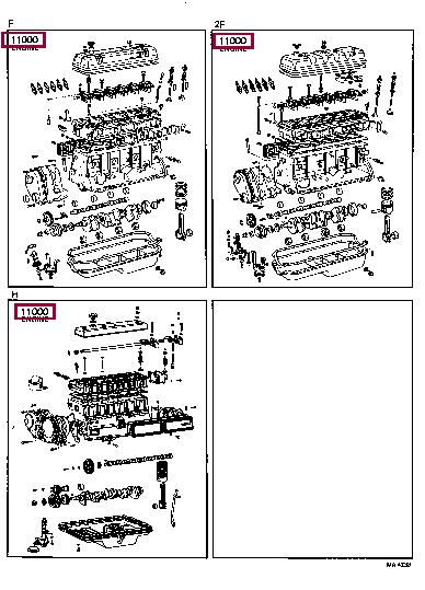 1900060054 Toyota Block assy-cylinder