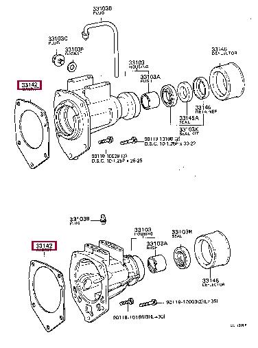 3314226010 Toyota Profiled gasket