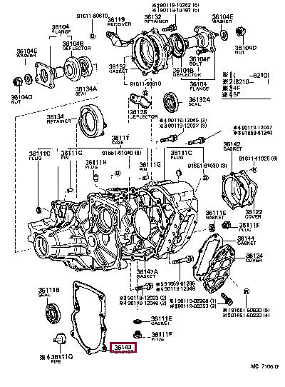 3314260030 Toyota Profiled gasket