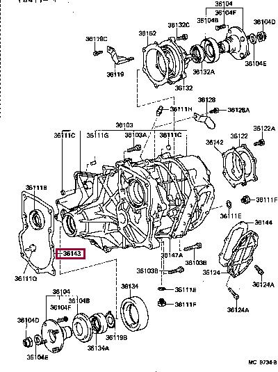 3314260050 Toyota Profiled gasket