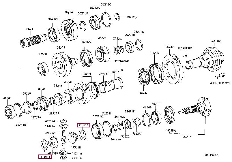 4136160J60 Toyota Gasket