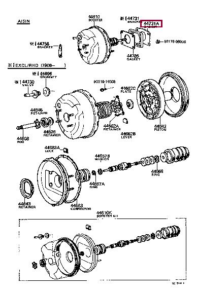 4478530020 Toyota Profiled gasket
