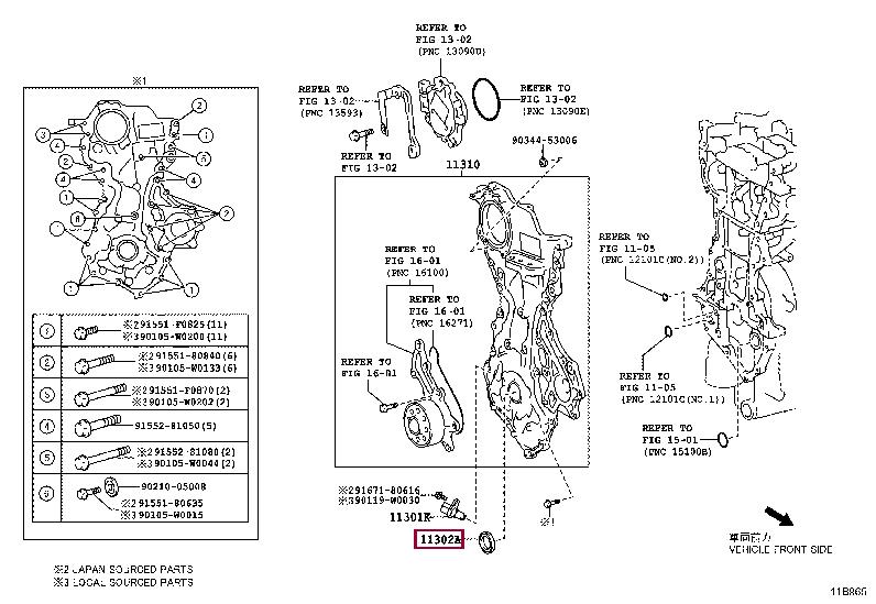 9031136007 Toyota Front crankshaft oil seal