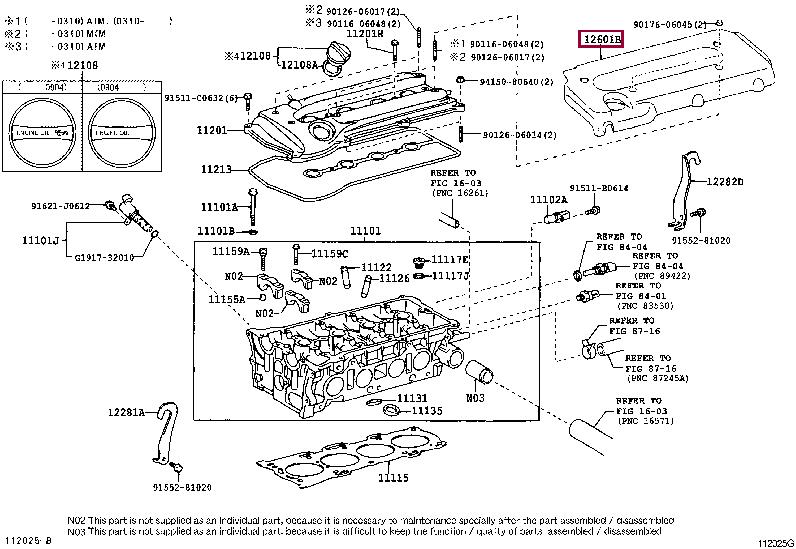 1260128100 Toyota Auto part