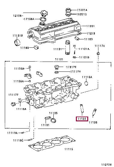 1112216010 Toyota Valve guide