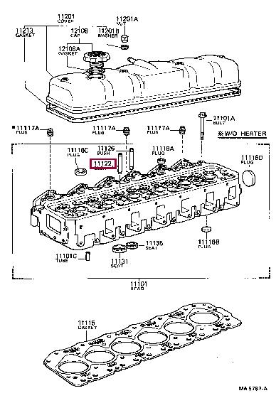 1112268010 Toyota Valve guide