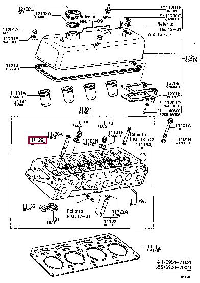 1112624020 Toyota Valve guide