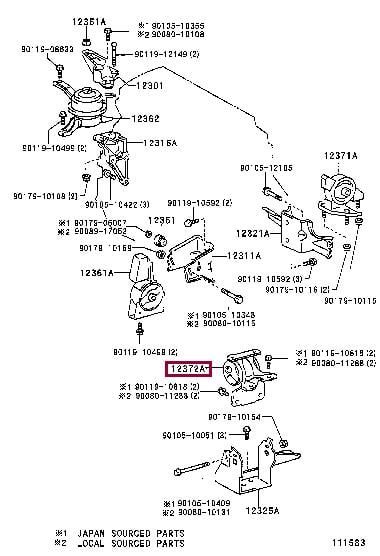 1237216400 Toyota Engine mount