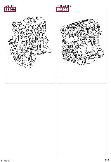 190000C011 Toyota Block assy-cylinder