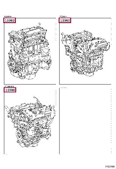 Toyota 19000-0P202 Block assy-cylinder 190000P202