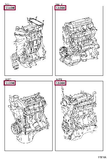 190000Q030 Toyota Block assy-cylinder