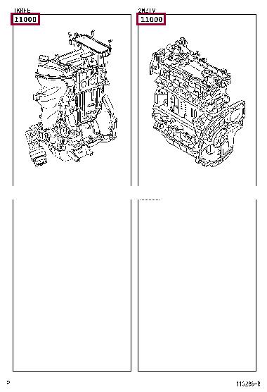 190000Q040 Toyota Block assy-cylinder
