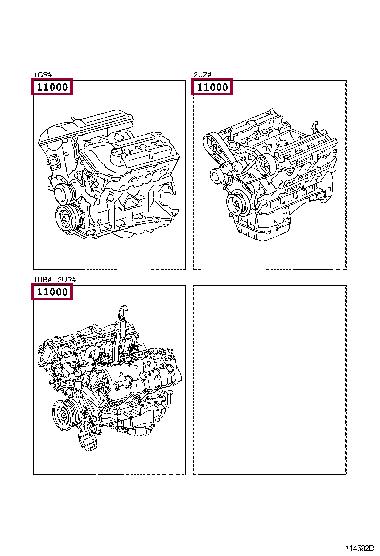 Toyota 19000-0S140 Engine assembly 190000S140