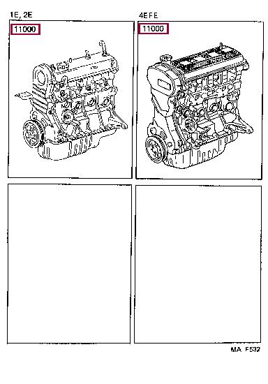 1900011401 Toyota Block assy-cylinder