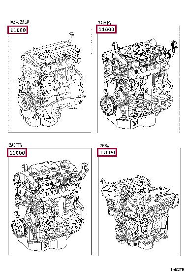 1900026540 Toyota Block assy-cylinder
