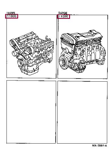 Toyota 19000-50110 Block assy-cylinder 1900050110