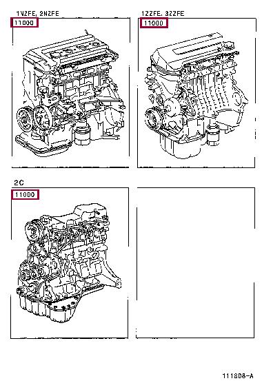 190006A300 Toyota Block assy-cylinder