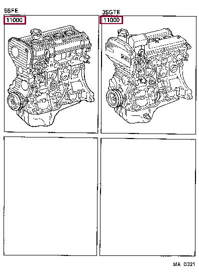 1900088506 Toyota Block assy-cylinder