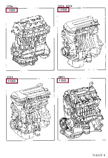 1900088717 Toyota Block assy-cylinder